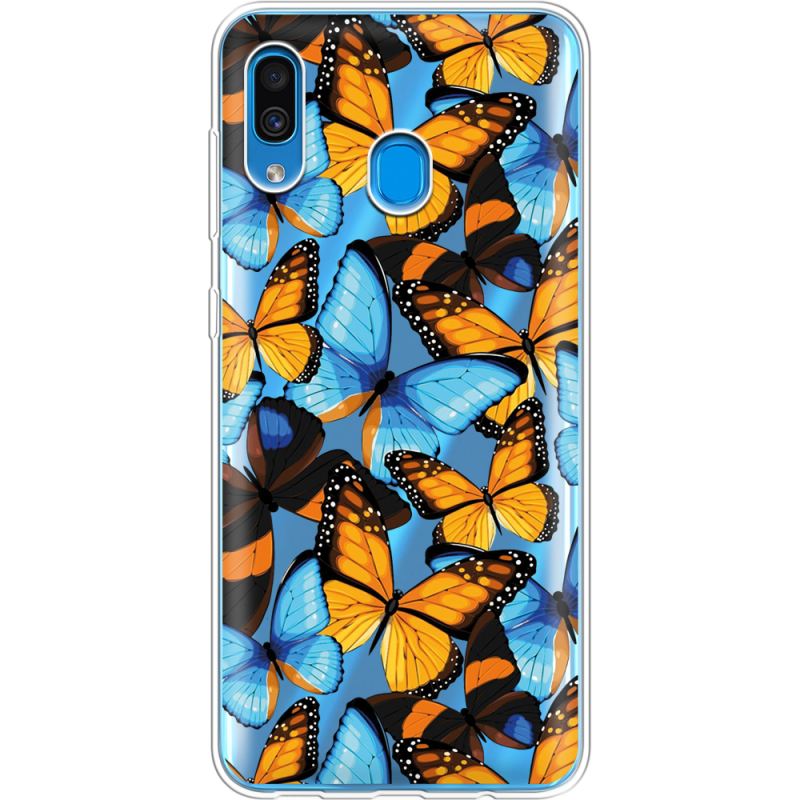 Прозрачный чехол Uprint Samsung A305 Galaxy A30 Butterfly Morpho