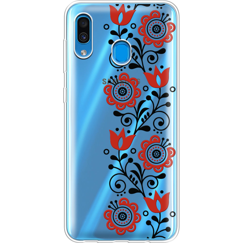 Прозрачный чехол Uprint Samsung A305 Galaxy A30 Ethno Ornament