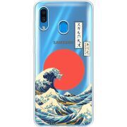 Прозрачный чехол Uprint Samsung A305 Galaxy A30 Большая волна в Канагаве