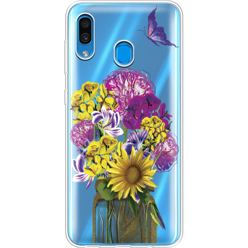 Прозрачный чехол Uprint Samsung A305 Galaxy A30 My Bouquet