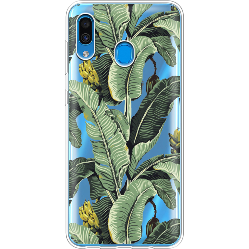 Прозрачный чехол Uprint Samsung A305 Galaxy A30 Banana Leaves