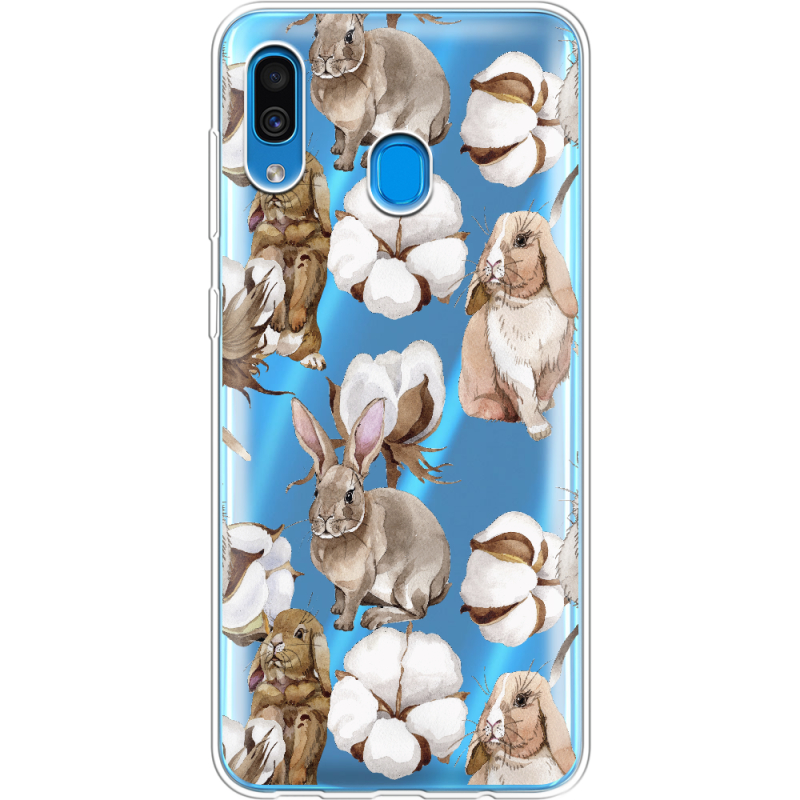 Прозрачный чехол Uprint Samsung A305 Galaxy A30 Cotton and Rabbits