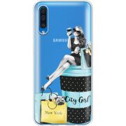 Прозрачный чехол Uprint Samsung A505 Galaxy A50 City Girl