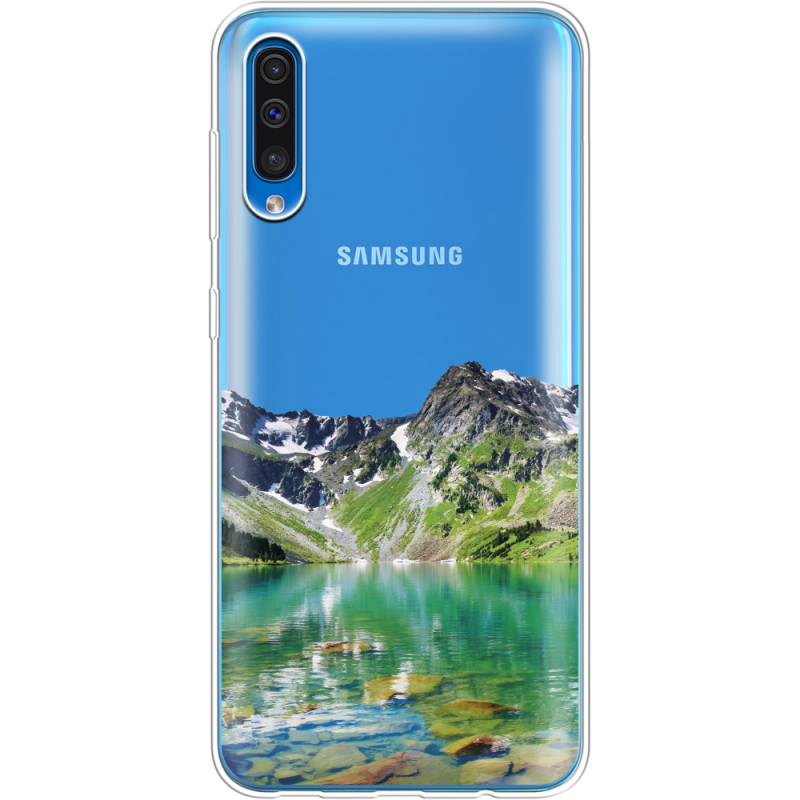 Прозрачный чехол Uprint Samsung A505 Galaxy A50 Green Mountain