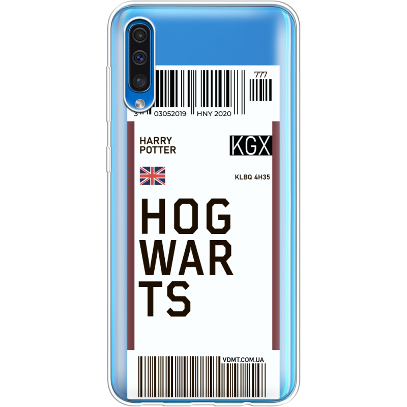 Прозрачный чехол Uprint Samsung A505 Galaxy A50 Ticket Hogwarts