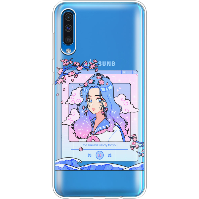 Прозрачный чехол Uprint Samsung A505 Galaxy A50 The Sakuras Will Cry For You