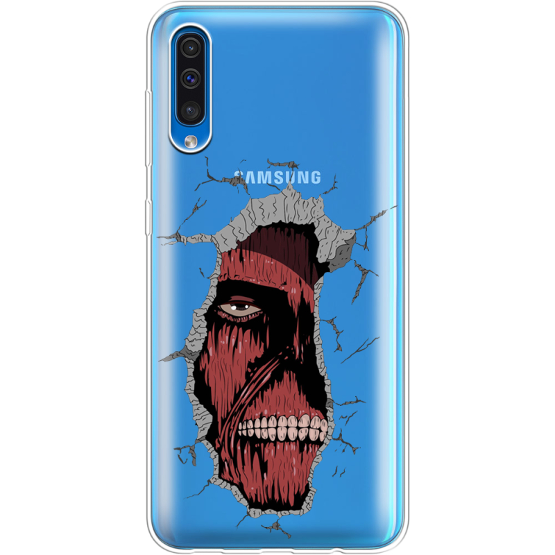 Прозрачный чехол Uprint Samsung A505 Galaxy A50 Нападение Титана