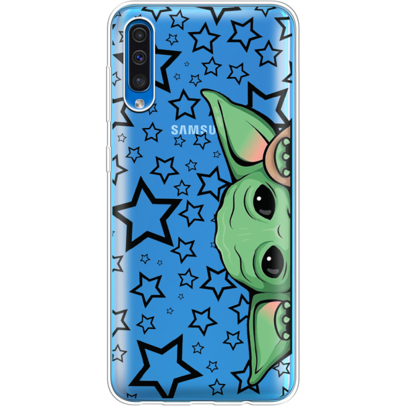 Прозрачный чехол Uprint Samsung A505 Galaxy A50 Baby Yoda