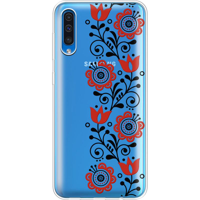 Прозрачный чехол Uprint Samsung A505 Galaxy A50 Ethno Ornament