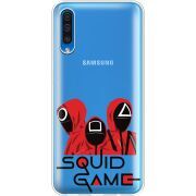 Прозрачный чехол Uprint Samsung A505 Galaxy A50 siquid game люди в красном