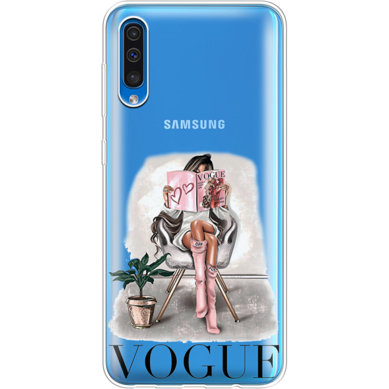 Прозрачный чехол Uprint Samsung A505 Galaxy A50 VOGUE