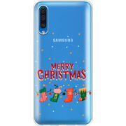 Прозрачный чехол Uprint Samsung A505 Galaxy A50 Merry Christmas