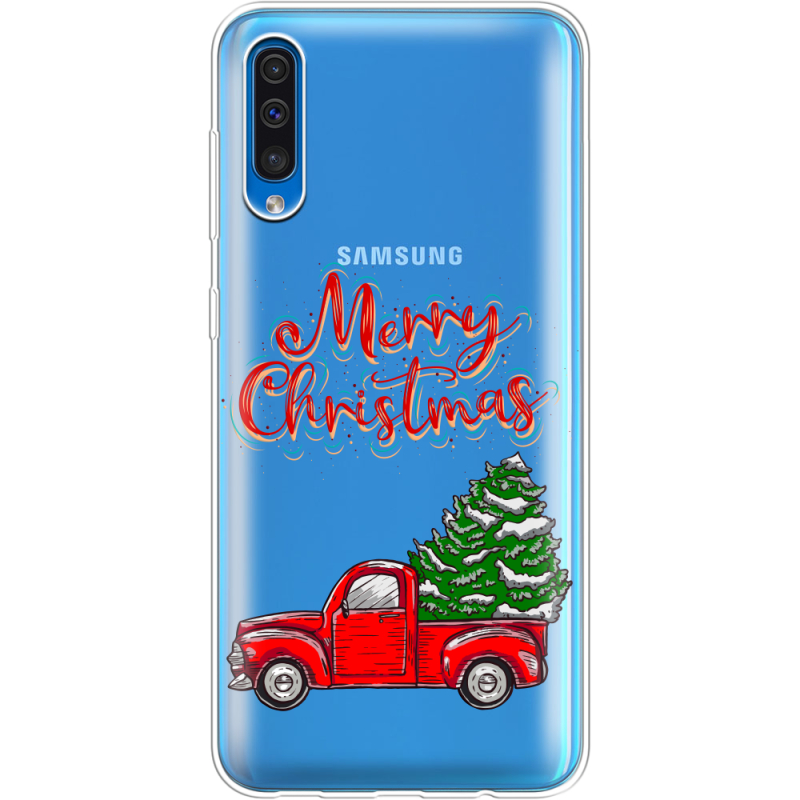 Прозрачный чехол Uprint Samsung A505 Galaxy A50 Holiday Car