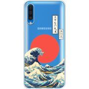 Прозрачный чехол Uprint Samsung A505 Galaxy A50 Большая волна в Канагаве