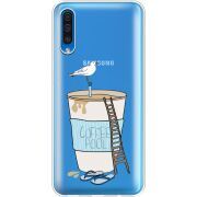 Прозрачный чехол Uprint Samsung A505 Galaxy A50 Segull in Cofee Pool