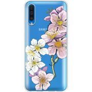 Прозрачный чехол Uprint Samsung A505 Galaxy A50 Cherry Blossom