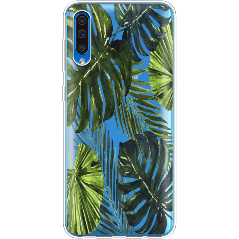 Прозрачный чехол Uprint Samsung A505 Galaxy A50 Palm Tree