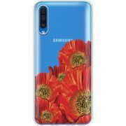 Прозрачный чехол Uprint Samsung A505 Galaxy A50 Red Poppies
