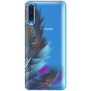 Прозрачный чехол Uprint Samsung A505 Galaxy A50 Feathers
