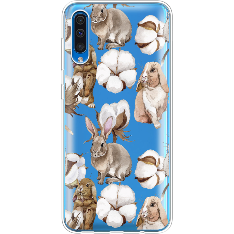 Прозрачный чехол Uprint Samsung A505 Galaxy A50 Cotton and Rabbits