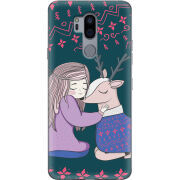 Чехол Uprint LG G7 / G7 Plus ThinQ Girl and deer