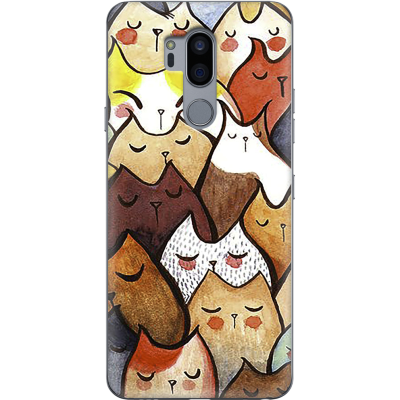 Чехол Uprint LG G7 / G7 Plus ThinQ Sleepy Cats
