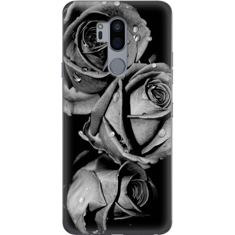 Чехол Uprint LG G7 / G7 Plus ThinQ Black and White Roses