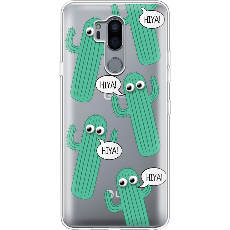 Прозрачный чехол Uprint LG G7 / G7 Plus ThinQ с 3D-глазками HIYA