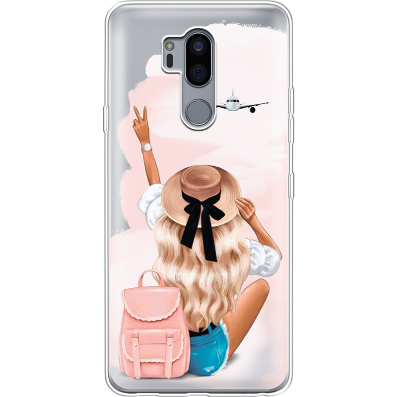 Прозрачный чехол Uprint LG G7 / G7 Plus ThinQ Travel Girl