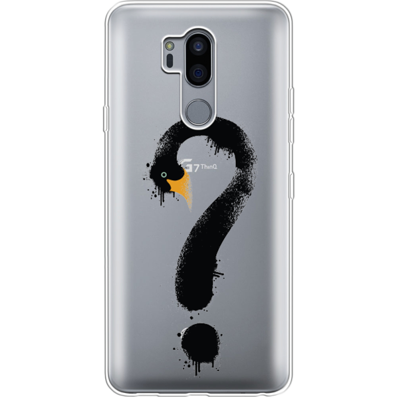 Прозрачный чехол Uprint LG G7 / G7 Plus ThinQ Swan question