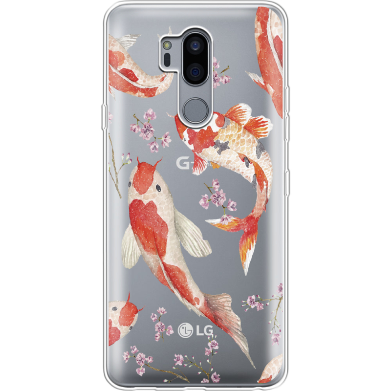 Прозрачный чехол Uprint LG G7 / G7 Plus ThinQ Japanese Koi Fish