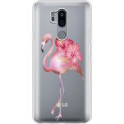 Прозрачный чехол Uprint LG G7 / G7 Plus ThinQ Floral Flamingo