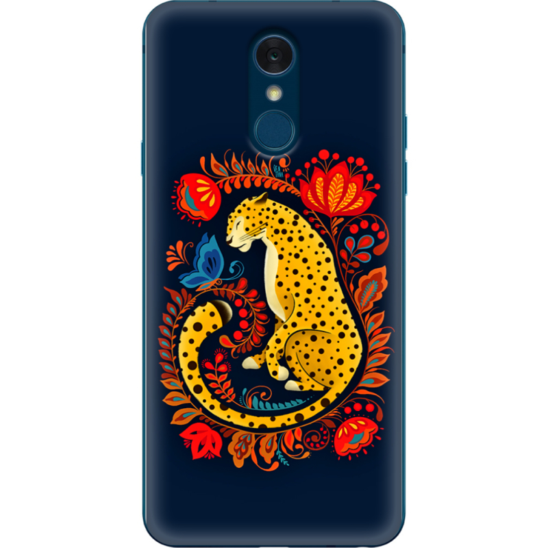 Чехол Uprint LG Q7 / Q7 Plus  Petrykivka Leopard