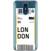 Прозрачный чехол Uprint LG Q7 / Q7 Plus  Ticket London