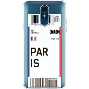 Прозрачный чехол Uprint LG Q7 / Q7 Plus  Ticket Paris
