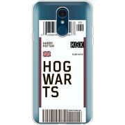 Прозрачный чехол Uprint LG Q7 / Q7 Plus  Ticket Hogwarts