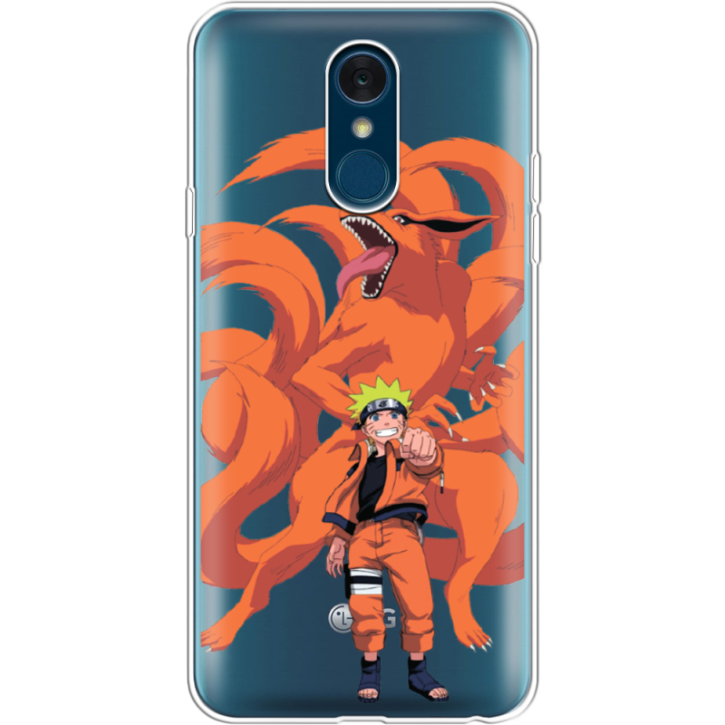 Прозрачный чехол Uprint LG Q7 / Q7 Plus  Naruto and Kurama