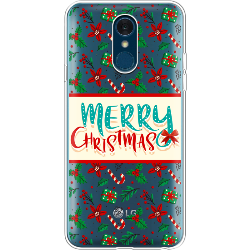 Прозрачный чехол Uprint LG Q7 / Q7 Plus  Vintage Christmas Pattern