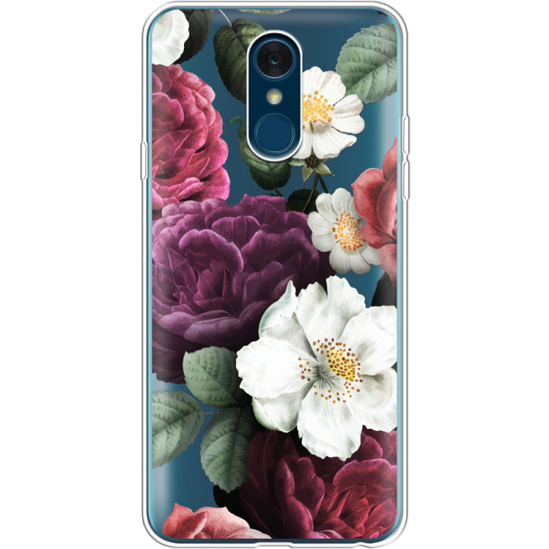 Прозрачный чехол Uprint LG Q7 / Q7 Plus  Floral Dark Dreams