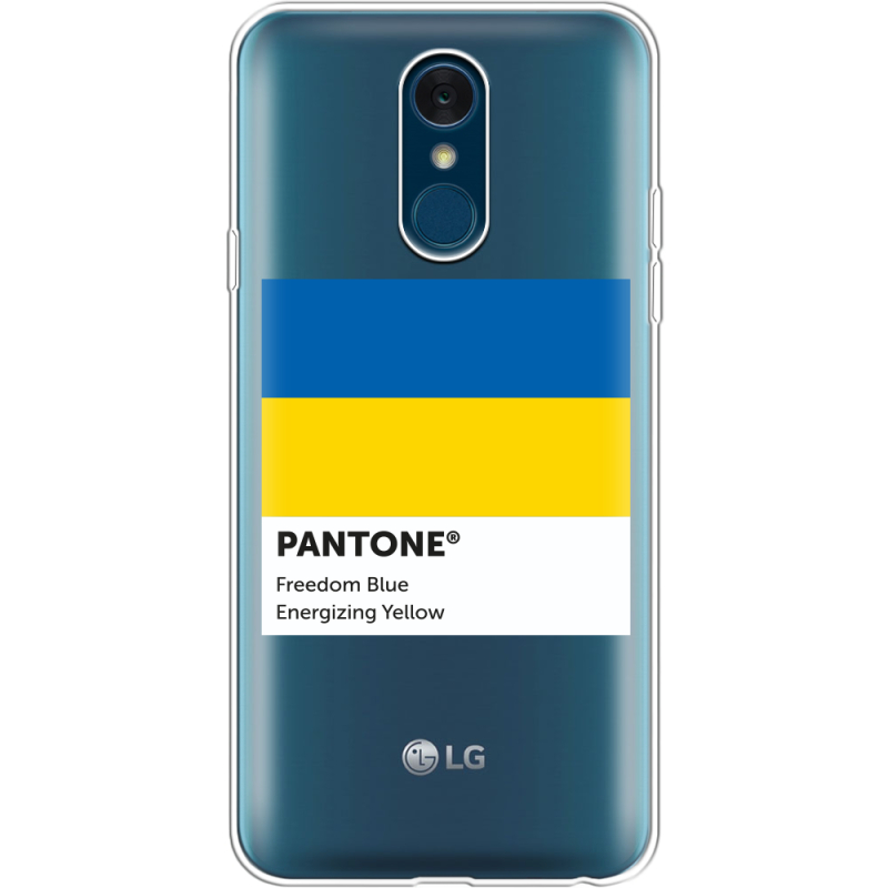 Прозрачный чехол Uprint LG Q7 / Q7 Plus  Pantone вільний синій