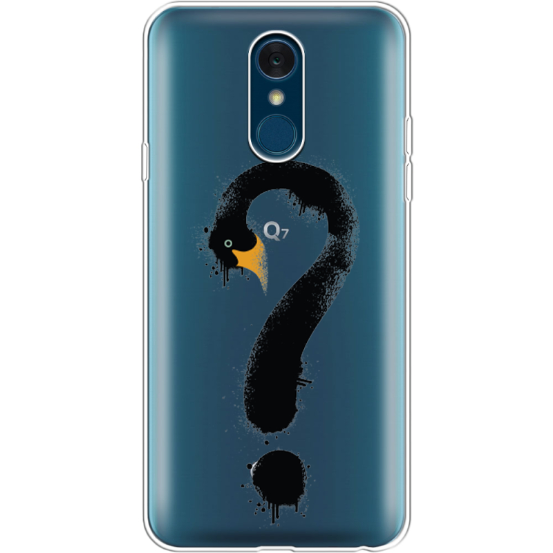 Прозрачный чехол Uprint LG Q7 / Q7 Plus  Swan question