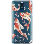 Прозрачный чехол Uprint LG Q7 / Q7 Plus  Japanese Koi Fish