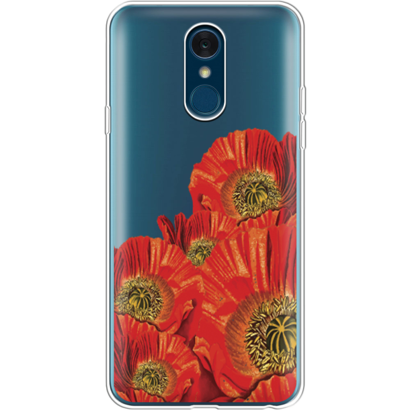 Прозрачный чехол Uprint LG Q7 / Q7 Plus  Red Poppies