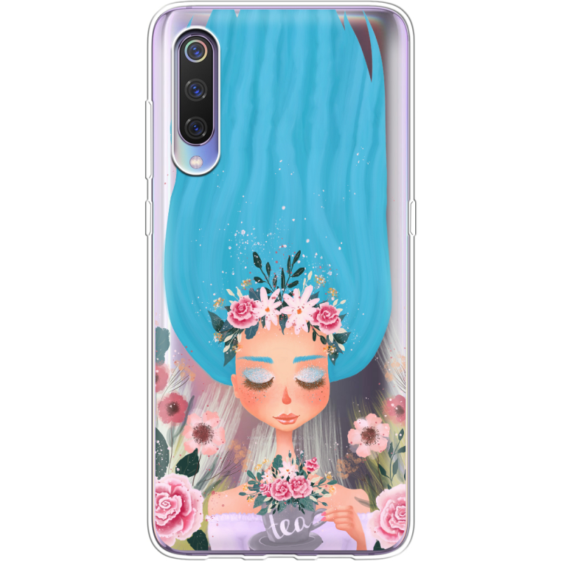 Прозрачный чехол Uprint Xiaomi Mi 9 Blue Hair