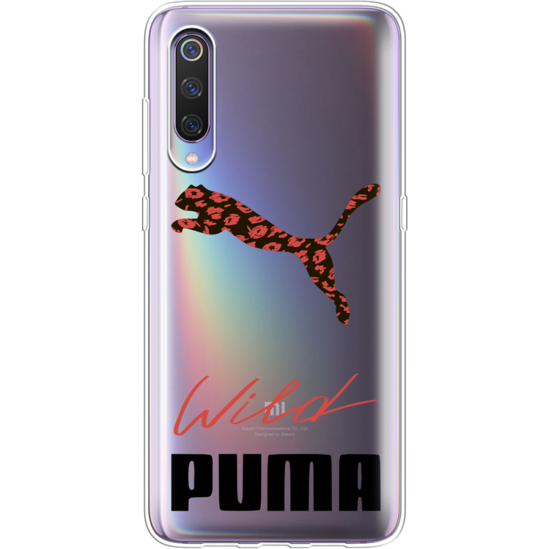 Прозрачный чехол Uprint Xiaomi Mi 9 Wild Cat