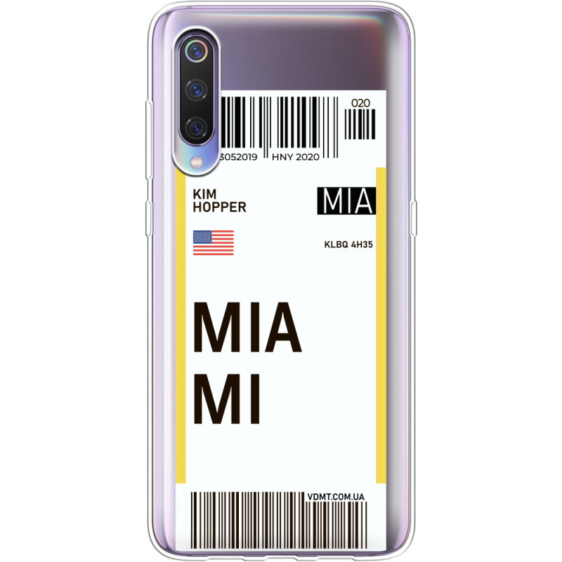 Прозрачный чехол Uprint Xiaomi Mi 9 Ticket Miami