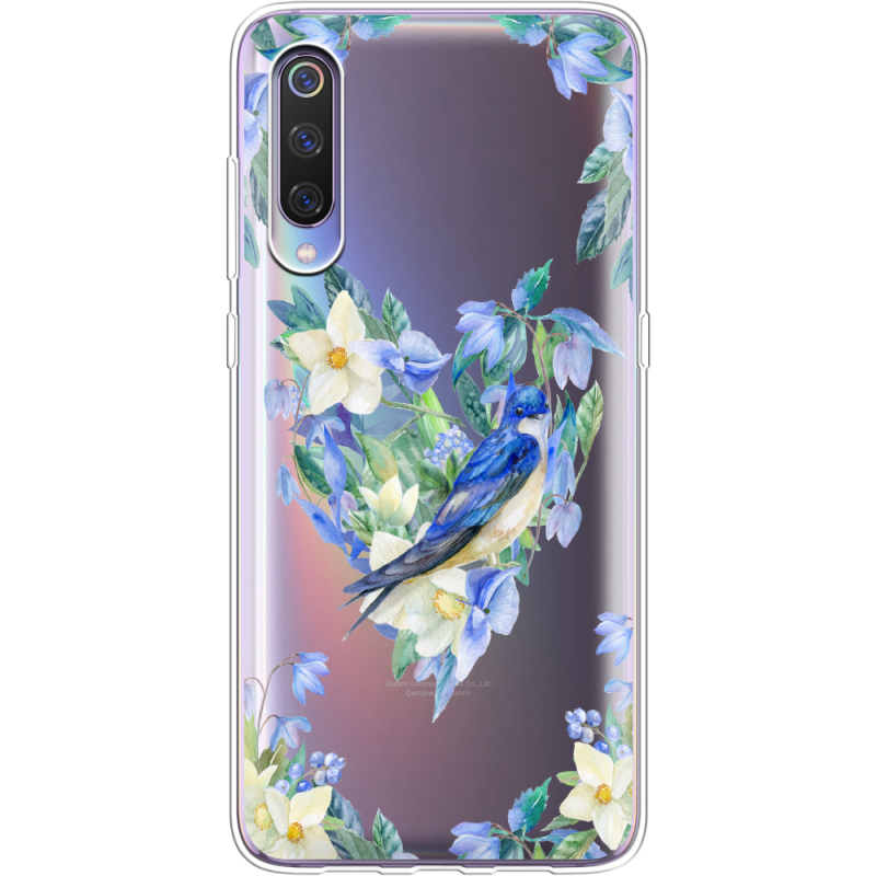 Прозрачный чехол Uprint Xiaomi Mi 9 Spring Bird