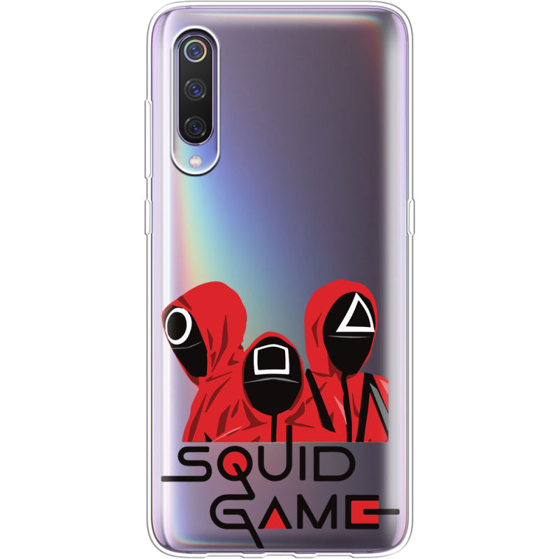 Прозрачный чехол Uprint Xiaomi Mi 9 siquid game люди в красном