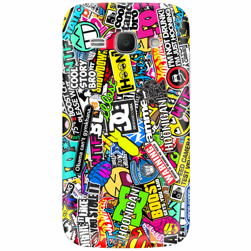 Чехол Uprint Samsung Galaxy Ace 3 S7272 Multicolored Inscriptions