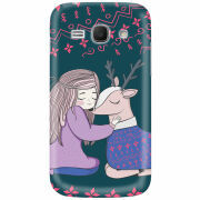 Чехол Uprint Samsung Galaxy Ace 3 S7272 Girl and deer